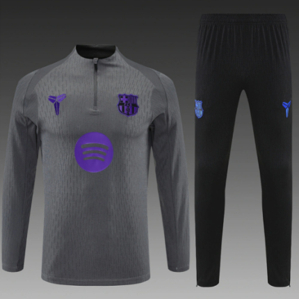 25/26 Barcelona color kids half-pull tracksuit